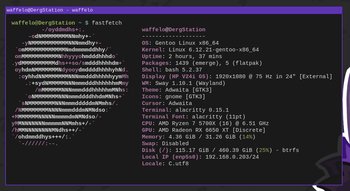 Desktop fastfetch