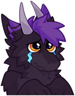 Waffi sobbing sticker