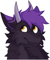 Waffi thinking sticker